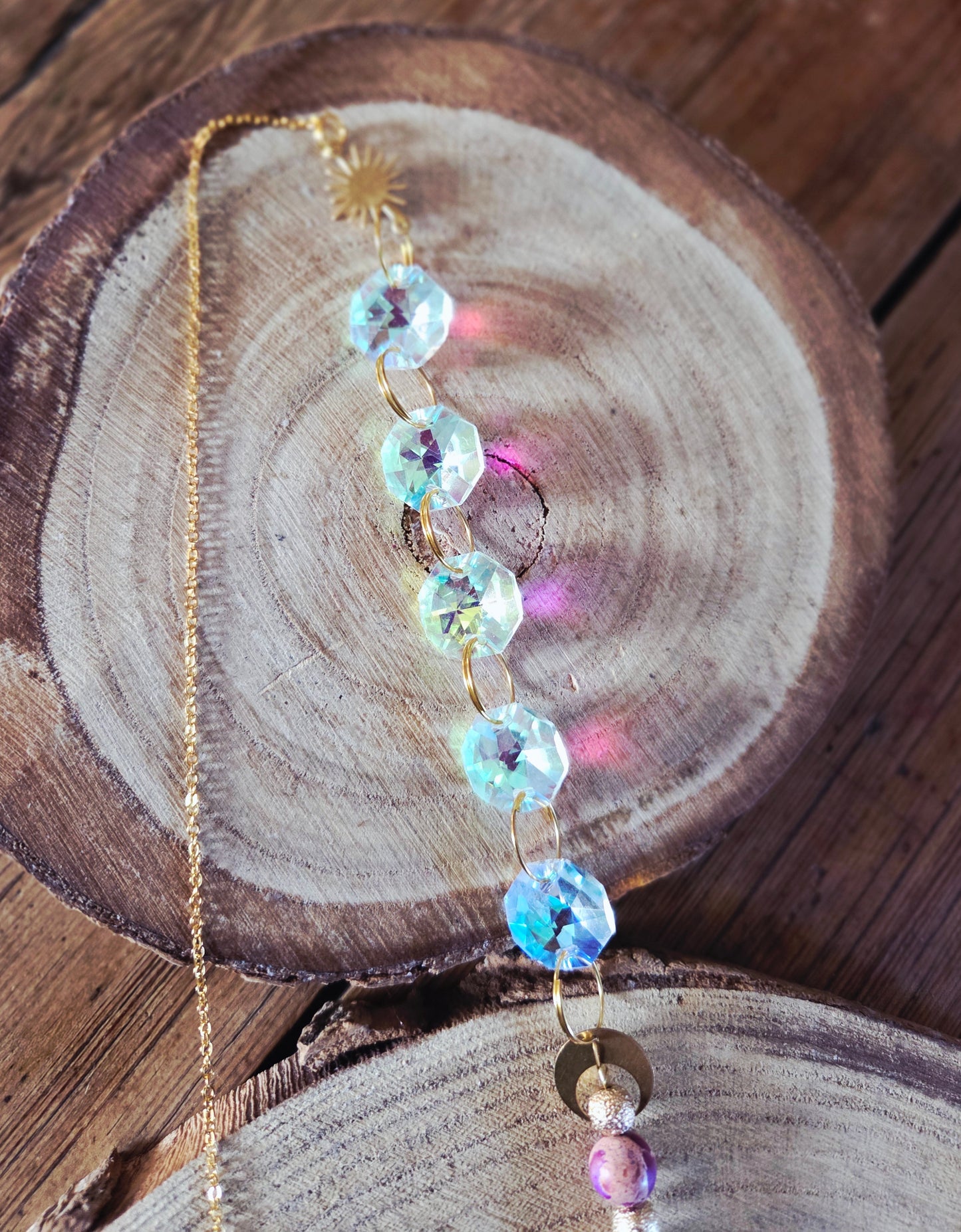 Purple Variscite Style Suncatcher