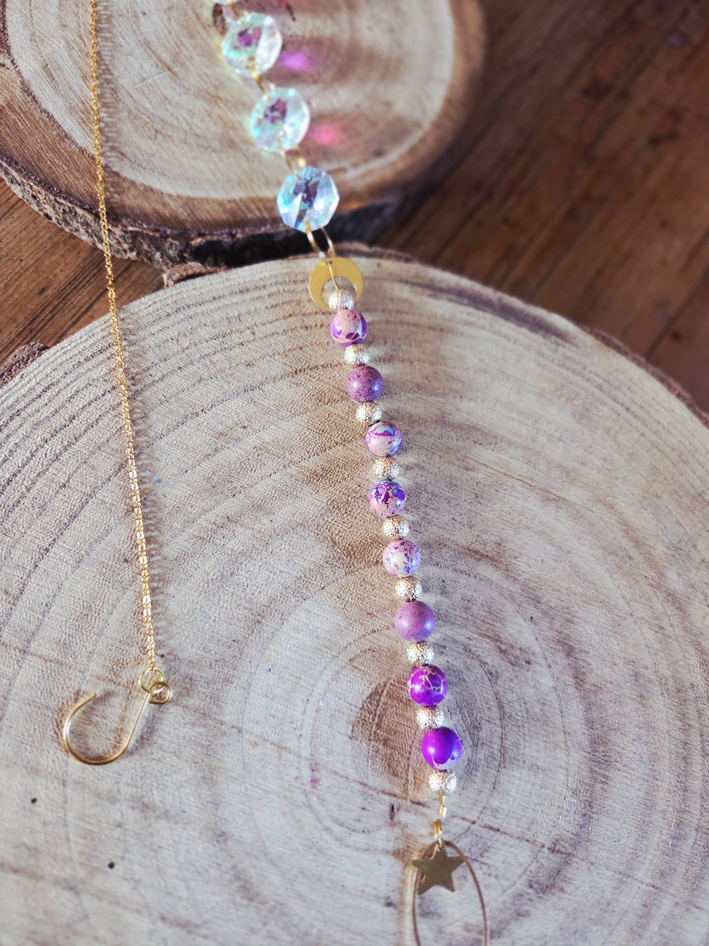 Purple Variscite Style Suncatcher